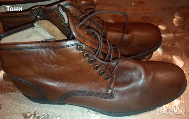 FLORSHEIM 1892 USA ORIGINAL Нови Мъжки Боти Изцяло от Естествена Кожа 44, снимка 15 - Мъжки боти - 53624998