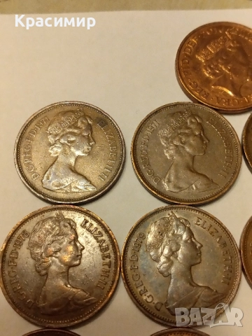 Монети Елизабет 1971 г.и други години ., снимка 17 - Нумизматика и бонистика - 51851858