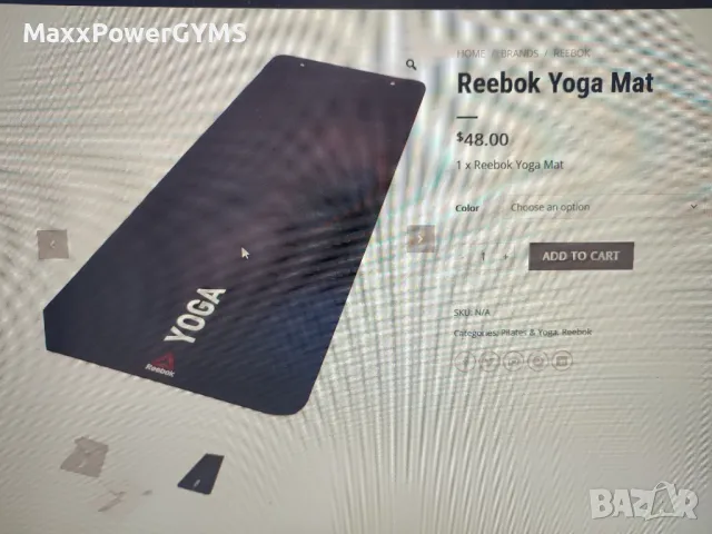 Reebok Yoga Matt, снимка 2 - Йога - 47070932