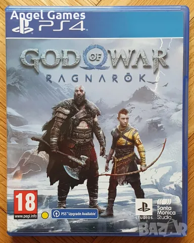 Два диска игра God of War Ragnarok PS4 Playstation 4 Плейстейшън 5 PS5, снимка 1 - Игри за PlayStation - 48339289