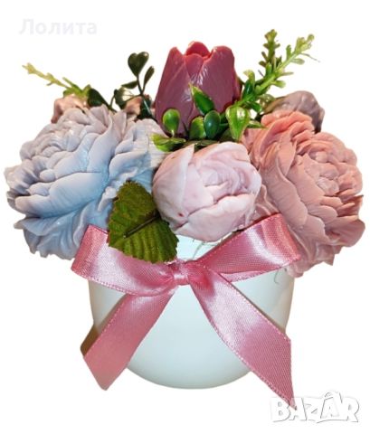 Сапунени рози,цветя и други изделия, снимка 3 - Подаръци за жени - 44623636