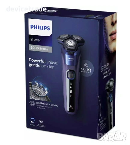 Самобръсначка Philips Shaver Seria 5000 S5585/30, Мокро и сухо бръснене, снимка 7 - Електрически самобръсначки - 53363703