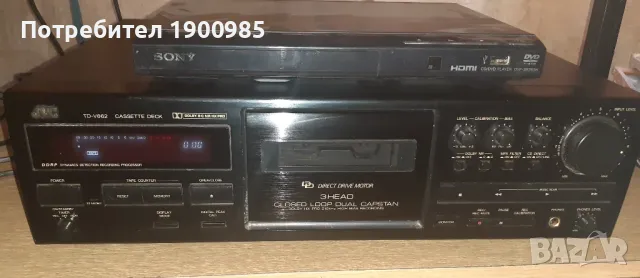 Касетен дек JVC TD-V662 Висок Клас Hi-Fi stereo 3-глав, снимка 1 - Декове - 46862518