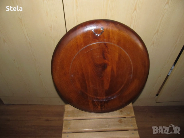 Голяма дървена чиния - сувенир, снимка 6 - Декорация за дома - 53820376