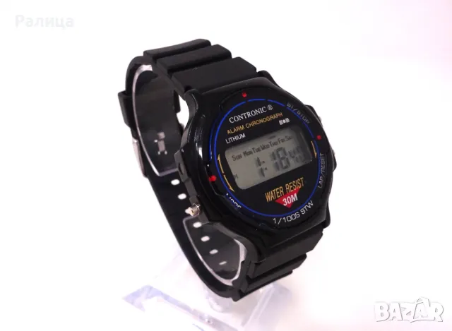 Мъжки кварцов часовник хронограф Contronic с аларма, снимка 2 - Мъжки - 50151550