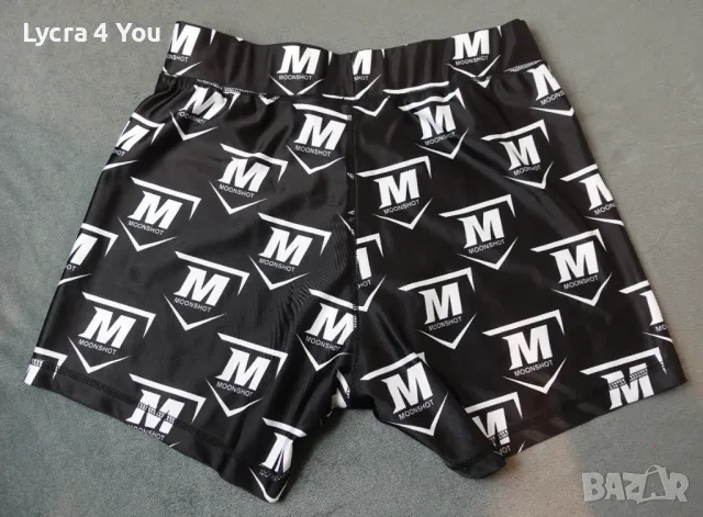 Moonshot M/L мъжки лъскави боксерки в черно с бяла щампа, снимка 7 - Бельо - 49250622