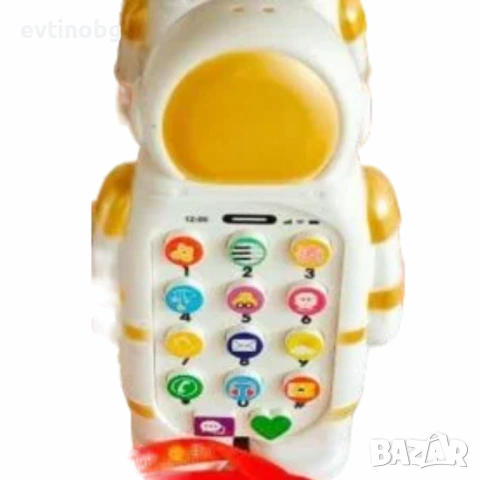 Детски музикален телефон "Космонавт" – Вашият малък изследовател на звуци и светове, снимка 6 - Музикални играчки - 54049782