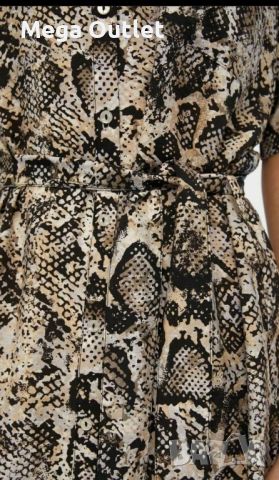 Къса риза рокля, snake print, бранд .Object, снимка 4 - Рокли - 45963723