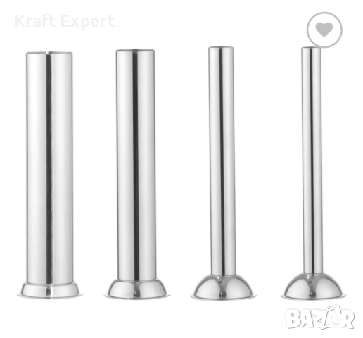 Професионална Вертикална пълначка за наденици и колбаси 5 L – неръждаема стомана, двускоростна, снимка 6 - Други инструменти - 52303805