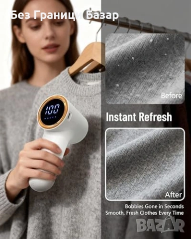 Нова Електрическа машинка за дрехи против мъхчета 5 скорости 6 остриета, снимка 3 - Други стоки за дома - 53822277