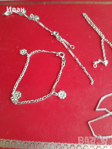 Сребърни накити перли и други , снимка 14 - Колиета, медальони, синджири - 46396371