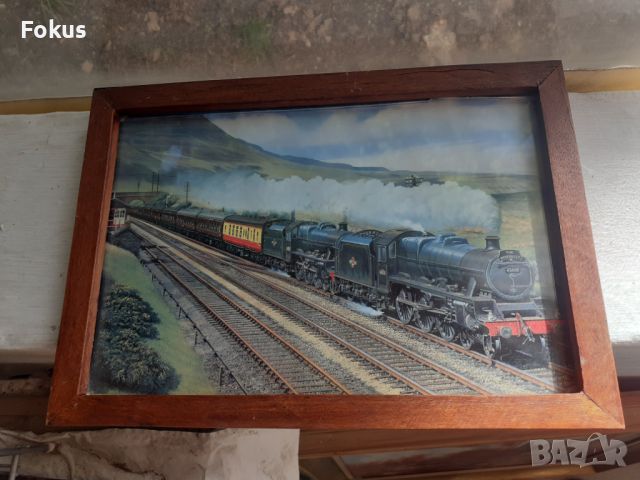 Плакат снимка картина влакове локомативи N 2, снимка 1 - Антикварни и старинни предмети - 45209045