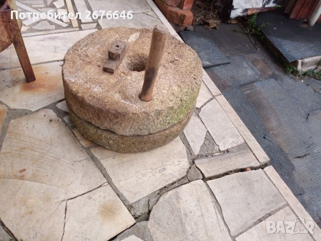 Ръчна каменна мелница, снимка 4 - Декорация за дома - 46376707