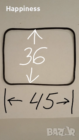 Уплътнение за фурна 45 х 36 см