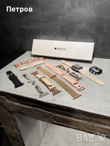 Apple Watch SE 2 gen 40mm  Starlight + подаръци, снимка 2 - Смарт гривни - 52665427