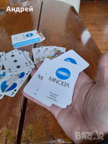 Карти за игра Minolta, снимка 3 - Карти за игра - 54262994