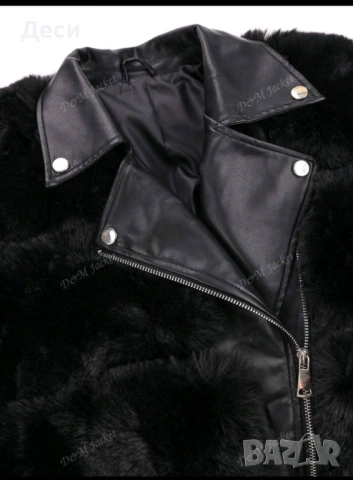 Дамско кожено яке , снимка 6 - Якета - 53445133