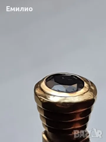 СТАР ЗЛАТЕН МОЛИВ 14К С САПФИР , снимка 15 - Други ценни предмети - 50310509