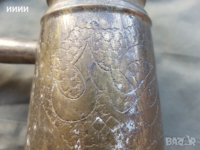Османски чайник кафеник ибрик  , снимка 4 - Антикварни и старинни предмети - 53275003
