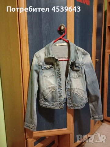 Дамско дънково яке размер S, снимка 6 - Якета - 52859374