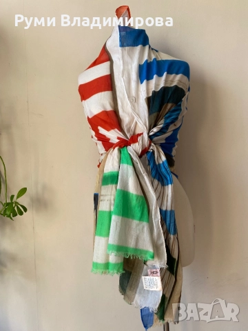 Голям, тънък шал/ различни видове, снимка 6 - Шалове - 47950367