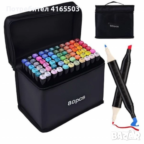 Комплект за рисуване от 150 части + Комплект за оцветяване и рисуване Aqua + Комплект от маркери , снимка 3 - Други игри - 52677788