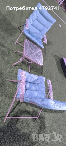 Градински мебели (комплект столове с масичка), снимка 4 - Столове - 54164797