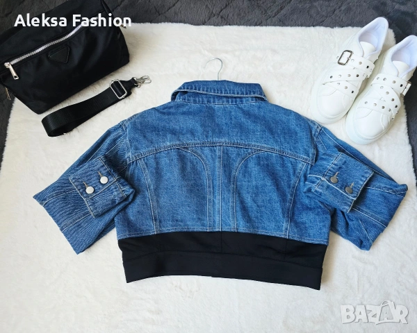 Дамско дънково яке по модел на Mugler , снимка 2 - Якета - 49677988