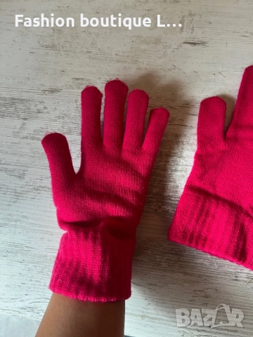 Цикламени дълги дамски меки и топли ръкавици 🩷🩷🩷🩷, снимка 4 - Ръкавици - 52186441