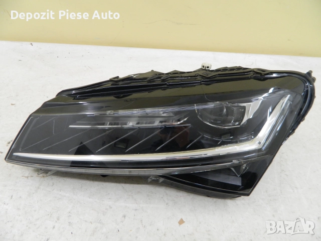 Ляв FAR Skoda Superb 3 facelift Full LED Crystal Lighting, 2019, 2020, 2021, 2022, 2023, оригинален 