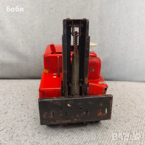 Стара Ламаринена Играчка Мотокар, снимка 6 - Колекции - 50152232