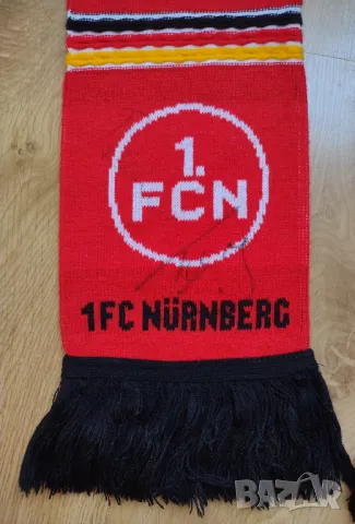 1.FCN Nürnberg - футболен шал на Нюрнберг с автограф, снимка 2 - Футбол - 48089857