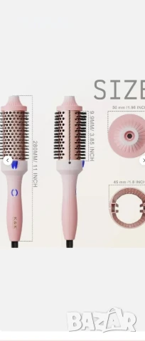 Термична Четка с Кератин / За Изправяне и Накъдряне, снимка 5 - Фризьорски принадлежности - 50920375