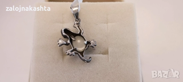 Сребърна висулка сърце-1,83гр/925, снимка 4 - Колиета, медальони, синджири - 52934804