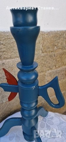 Голям дървен свещник внос от Скандинавия , снимка 16 - Декорация за дома - 52842148