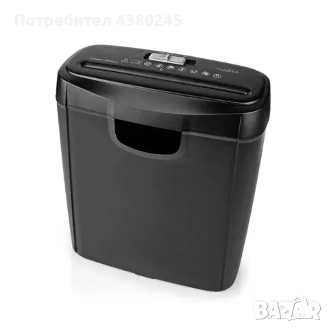 Шредер Nedis PASH112BKA4 | 6 x A4 страници | 10 л |din 2 | 190 W, снимка 1 - Друга електроника - 48989973