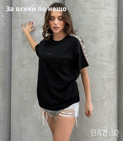 Guess Дамска Тениска👚Дамска Блуза С Къс Ръкав Гес - Налични Различни Цветове Код A641, снимка 3 - Тениски - 50592322