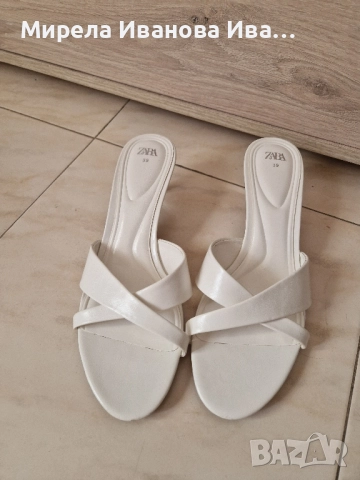 Сандали на ток ZARA, снимка 2 - Дамски обувки на ток - 51653127