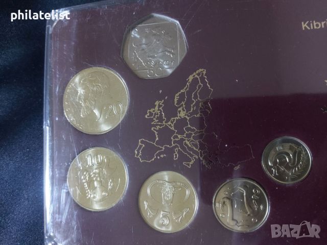 Комплектен сет - Кипър 2001-2003 , 6 монети + медал, снимка 2 - Нумизматика и бонистика - 46447722
