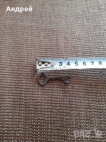Стар метален ключ #25, снимка 2 - Колекции - 52630307