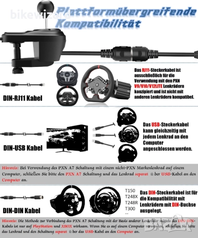  PXN A7 универсален скоростен лост за гейминг PC/PS/XBOX НОВО, снимка 2 - Джойстици и геймпадове - 52841803