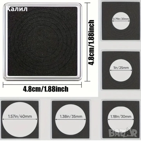 Квадратни капсули за монети, снимка 3 - Нумизматика и бонистика - 52323996