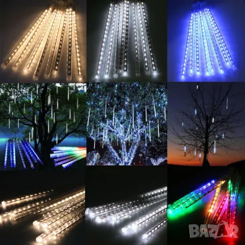 Коледни Led висулки падащ сняг, снимка 7 - Декорация за дома - 49222130