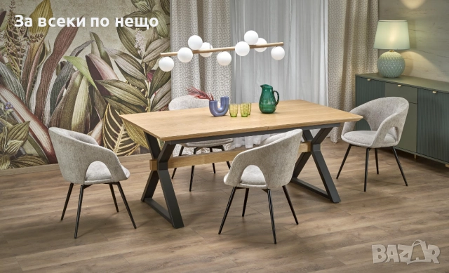 Трапезен стол К-550 бежово/черно Код P1339, снимка 13 - Столове - 51952416