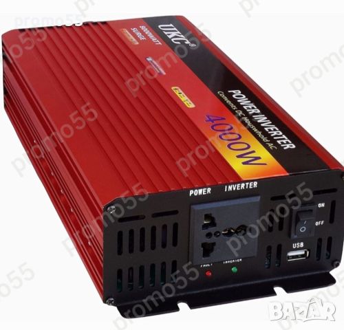 Мощен Инвертор 12V 220V 4000W, снимка 4 - Аксесоари и консумативи - 45439681