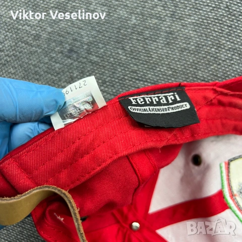 Vintage 90s Ferrari Cap Шапка с Козирка Ферари 90-те Ретро, снимка 9 - Шапки - 54291032