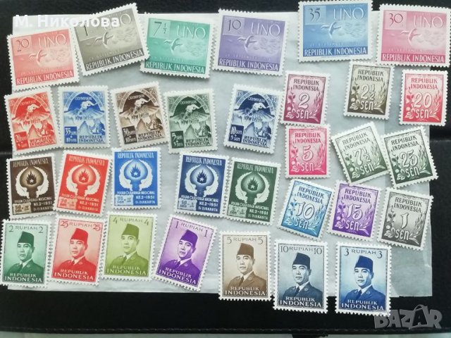 Пощенски марки Индонезия 1951, снимка 1 - Филателия - 45747007