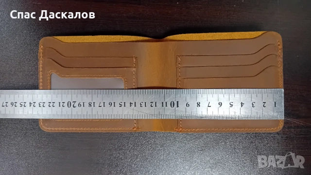 Чисто ново мъжко портмоне от естествена кожа, снимка 6 - Портфейли, портмонета - 53850946