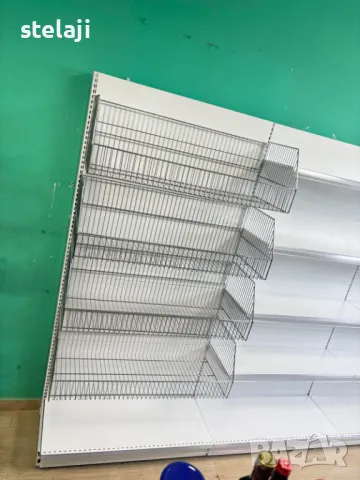 Стелажи за магазин нови - крайстенни и островни, снимка 3 - Стелажи и щандове - 50265596