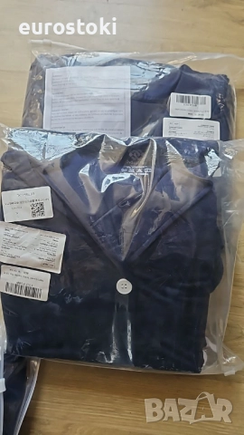 MoFiz Дълги пижами за жени, зимни меки пижами с дълъг ръкав и копчета, карирани елегантни пижами, снимка 5 - Пижами - 52507003